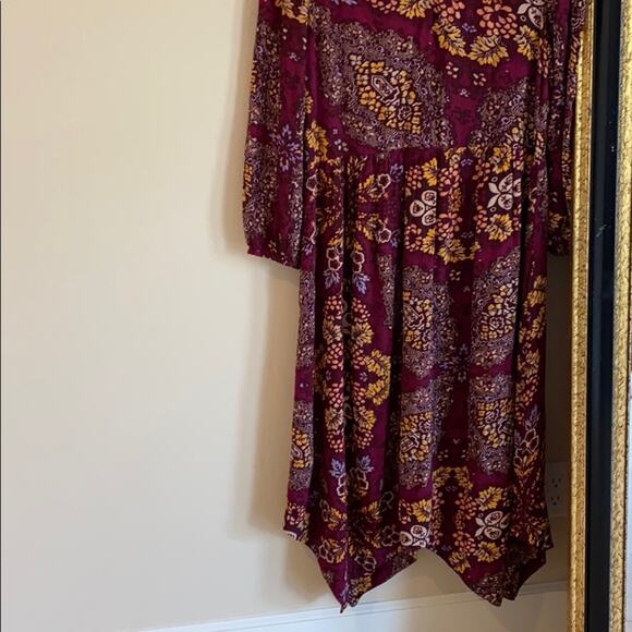 NWT Anthropologie MAEVE plum embroidered maxi dress - Picture 10 of 11